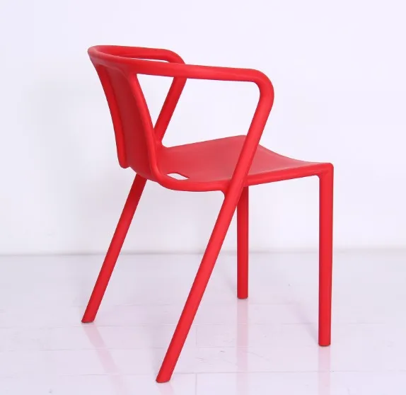 high quality modern plastic stackable arm chair for dining restaurant furniture