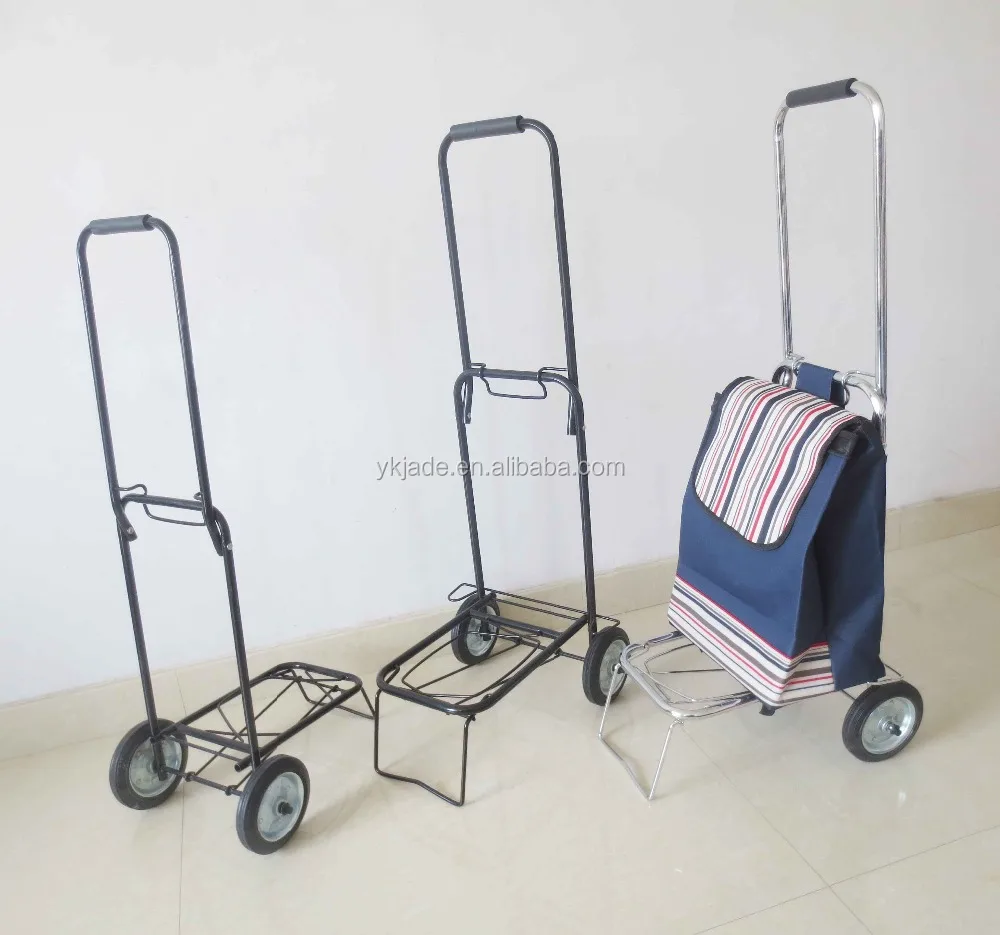 Folding metal hand truck High quality hand trolley foldable luggage cart