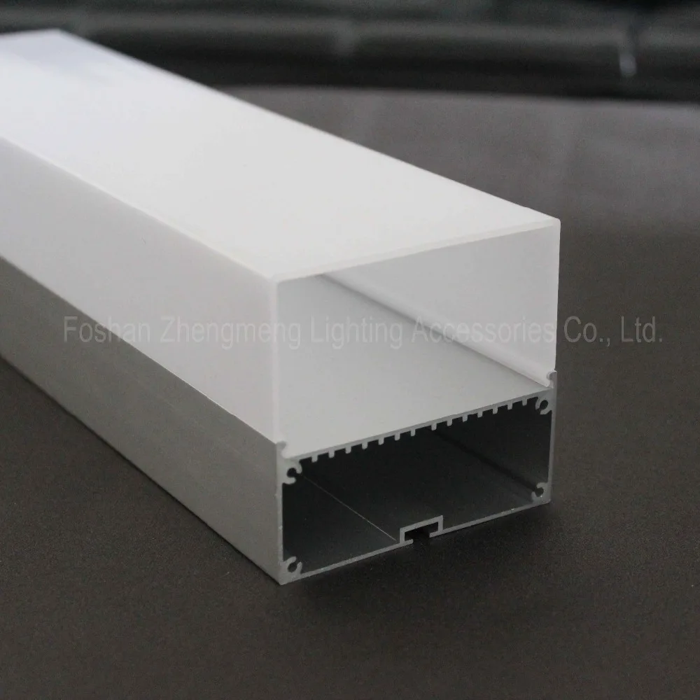 
8075 suspension pedant lamp mount led aluminum profile for led strip light, linear hanging aluprofil 