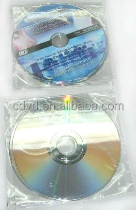 CD in CD paper sleeve with a cellophane window and a flap and an adhesive backing and adhesive seal packaging services