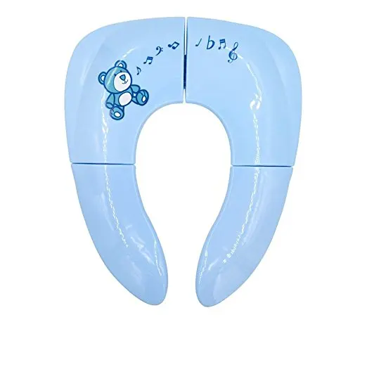 Travel Folding Silicone Portable Potty Non Slip Silicone Pads Training Toilet Seat Cover Liner
