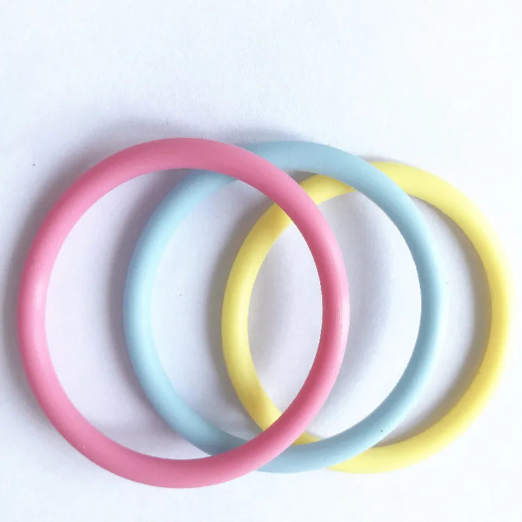 
High quality 30-90 shore hardness FKM NBR EPDM colorful silicone rubber o ring 