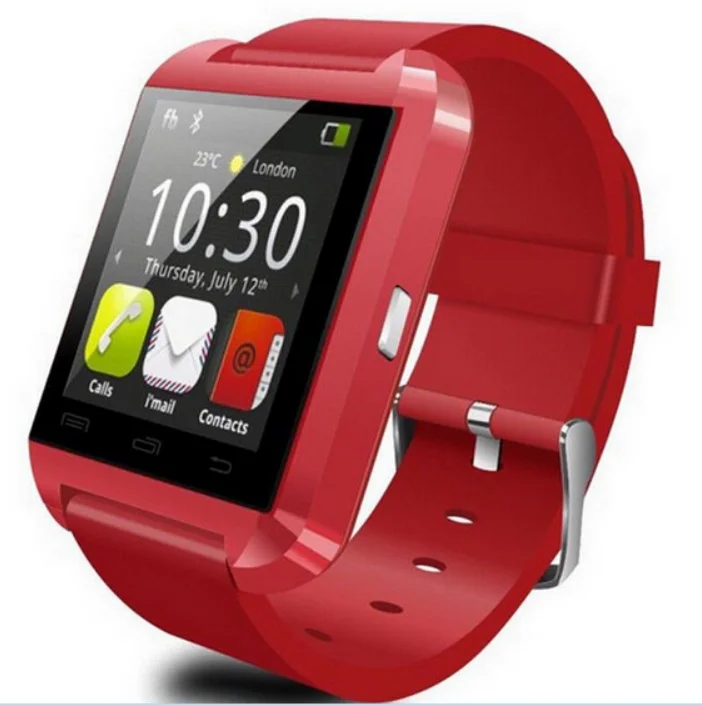 
2018 Factory U8 smart watch with silicone strap have SIM card camera for Android 4.4 Call/SMS Reminder u8 smart wrist watches 