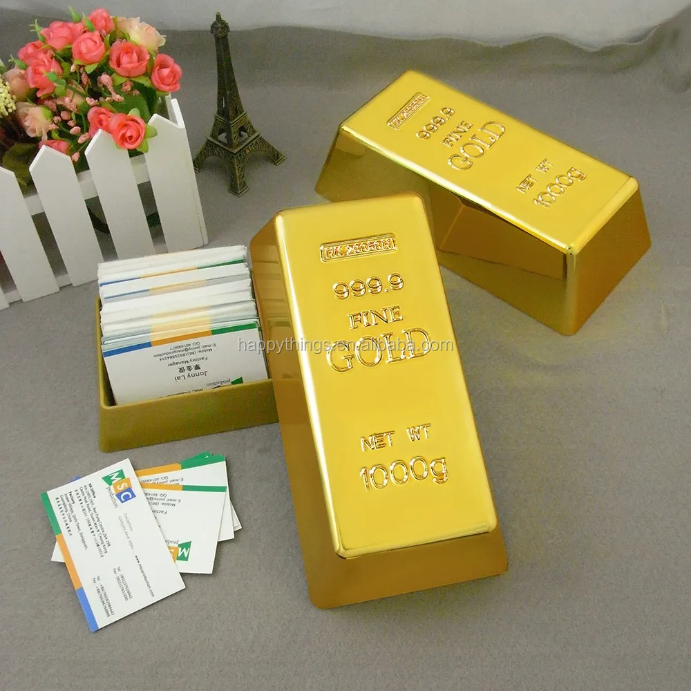 Factory Direct for Home Decor and Gift Souvenir Gold Bullion Storage Candy and Name card Box
