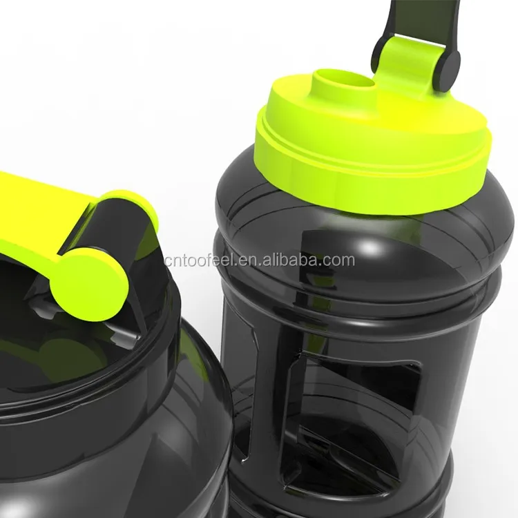 2.2L Big Large BPA Free Sport Gym Training Drink Water Bottle 2.2l petg water bottle with side handle