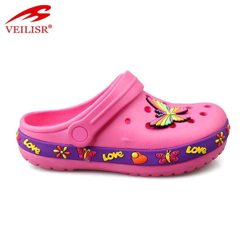Most popular children beach EVA sandals garden shoes kids clogs