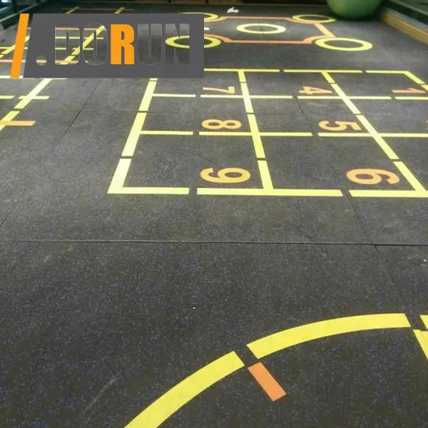 Резиновая напольная плитка для тренажерного зала, водонепроницаемое напольное покрытие