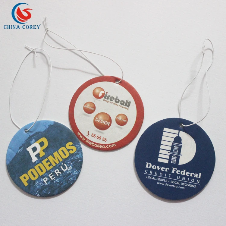 
Make hanging paper cheap car air freshener 