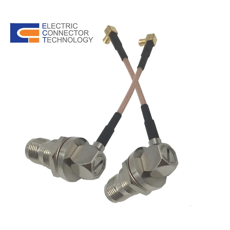 rf connecting cable assembly tnc female to sma male crimp rf cable
