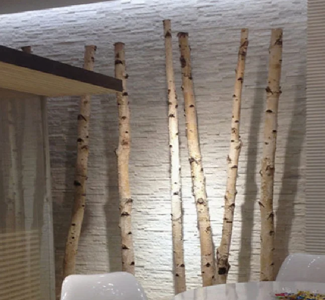 White Trunks No Leaves birch Artificial Birch Tree trunks for sale