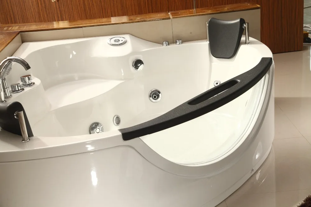 Luxury Couples Triangle Fan Double Bathtub Surfing Massage Bath Crock Constant Temperature Heating TMB026