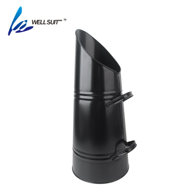 
Fireplace metal Ash/Coal bucket with shovel 
