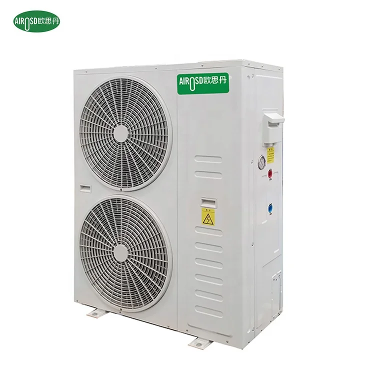 Heating/cooling family hotel school ground source heat pump with dc inverter