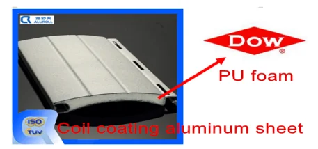 45mm insulated aluminum foam filled shutter slat