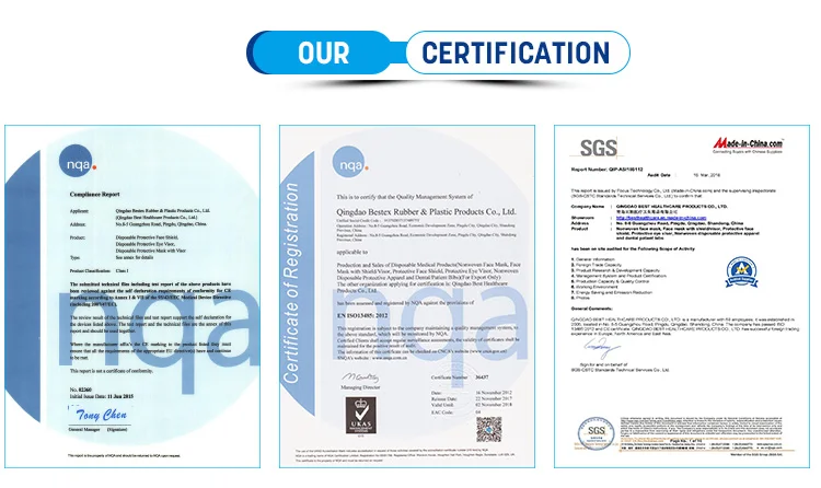 
Custom Clear Face Shields Dust Proof Pet Face Shield Medical Face Shield With Foam Band 