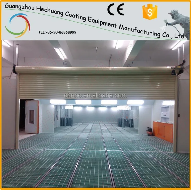 Hight quality ODM design spray paint booth line with rolling door