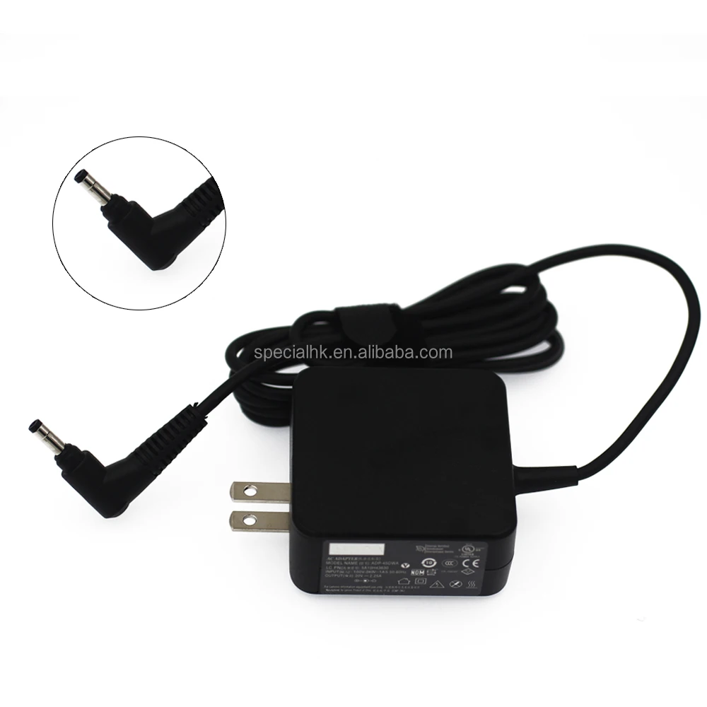 US plug 20V 2.25A 45W ac dc power laptop adapter for lenovo ideapad 100-14IBY 100-15IBD 100-15IBY