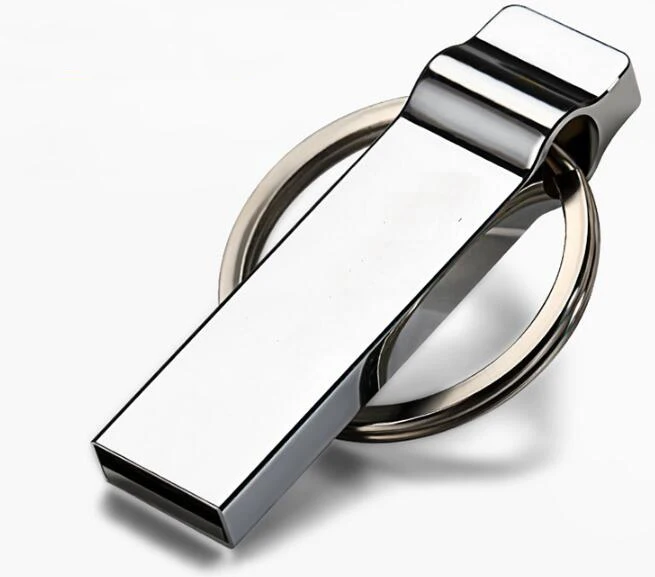 Mini Custom metal USB stick with keychain
