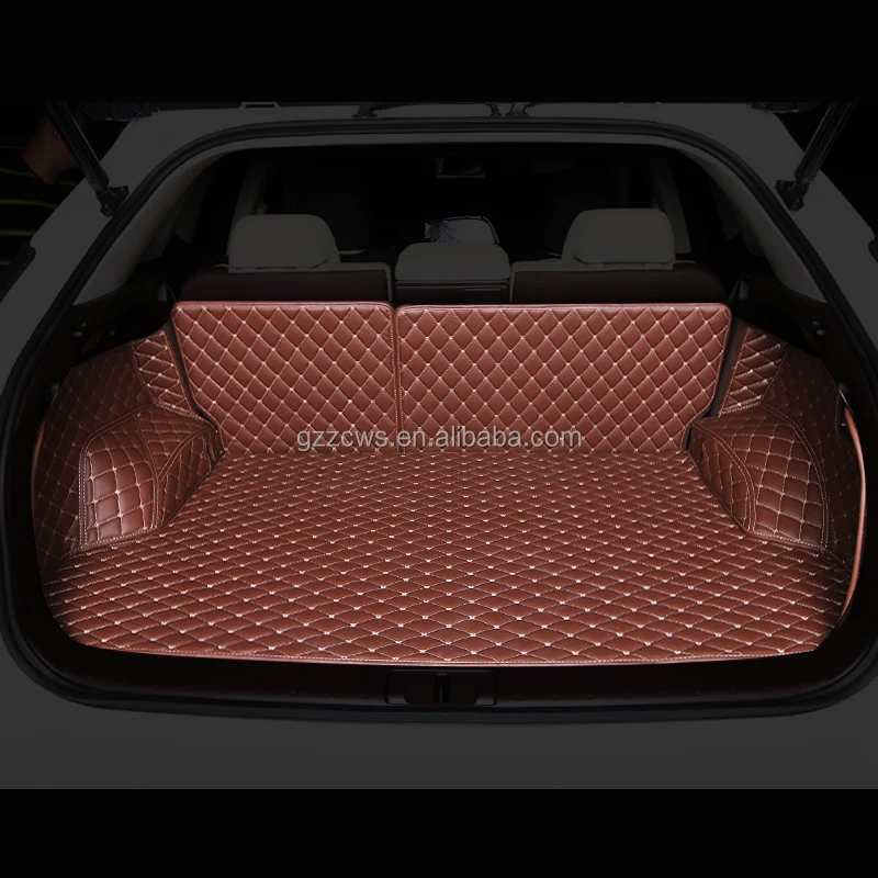 3D leather durable car trunk mat newest Version PU Leather Trunk Floor Mat For LEXUS RX 2016 Interior Trunk Floor Pad Carpet Mat