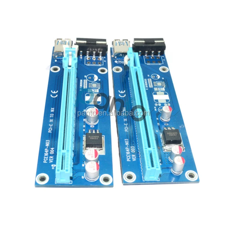 PCI-E PCI Express Riser 1X to 16X USB 3.0 adapter converter card