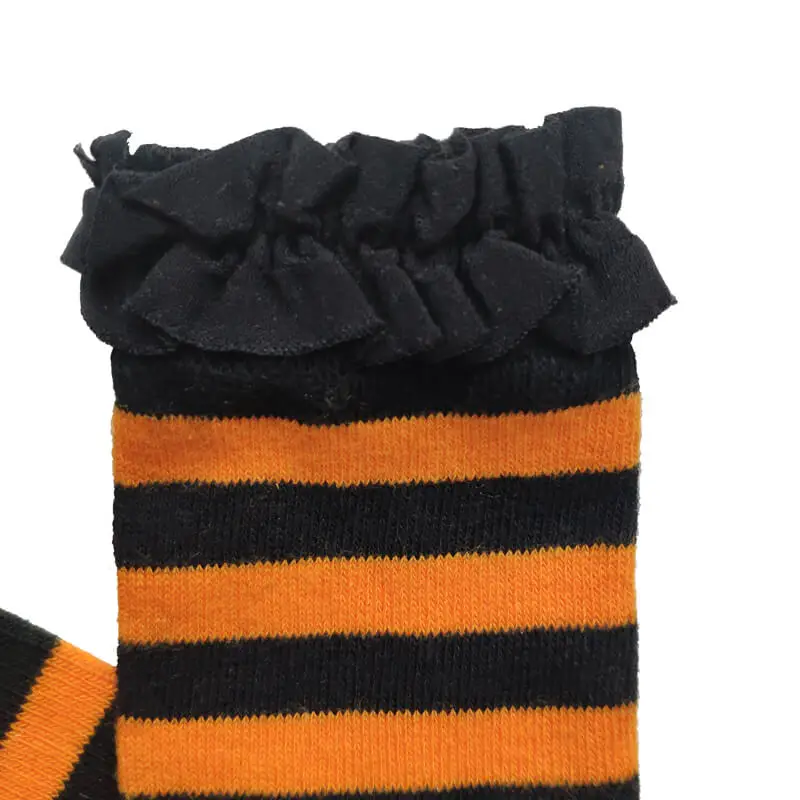 Girls Full length Bamboo Fibre Leggings plain pants with Striped Pattern