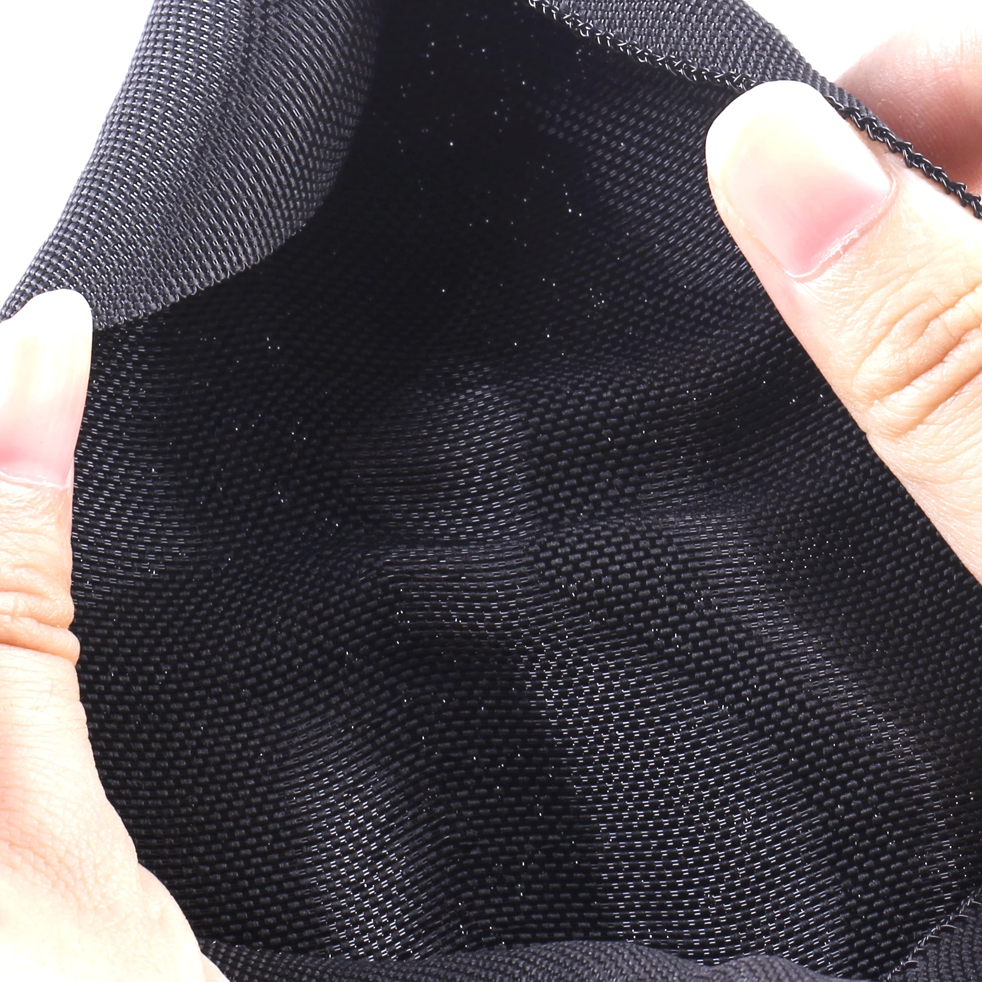 black self-closing braided wire loom / self closing cable wrap braided sleeve