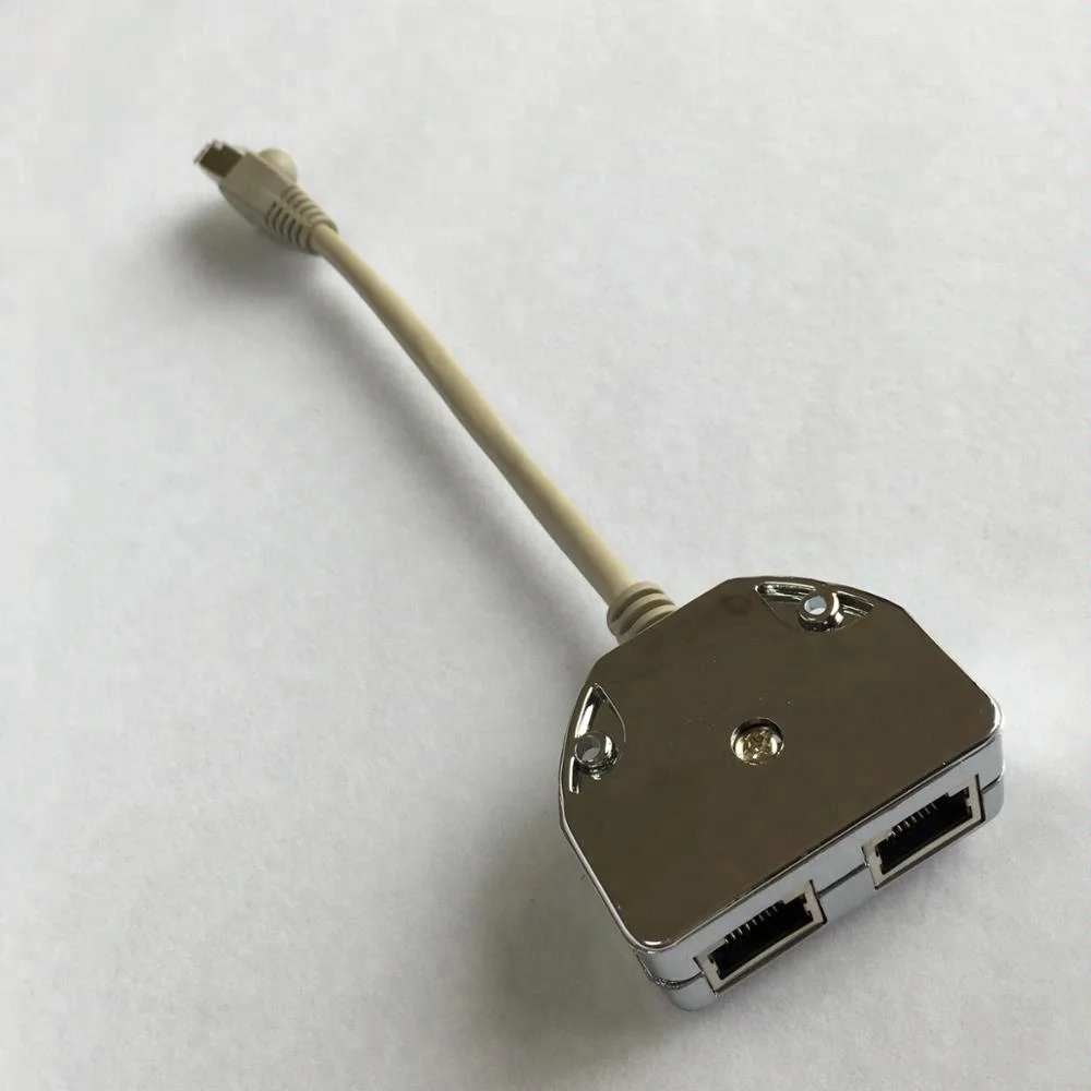 ISDN STP/FTP Ethernet RJ45 Splitter 1 to 2