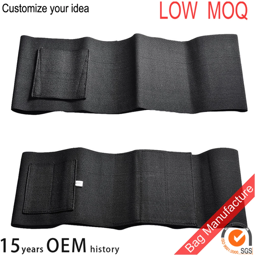 
Black Tactical Adjustable Concealed Carry Belly Band Waist Pistol Gun Holster with 2 Magazine Pouches 