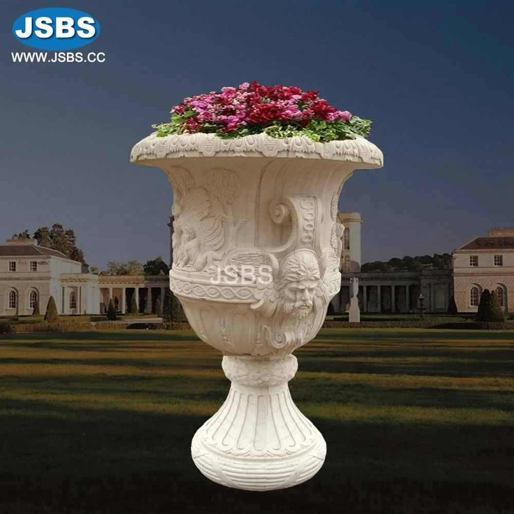 Antique Chinese Decorative Garden Large Old Stone Pot