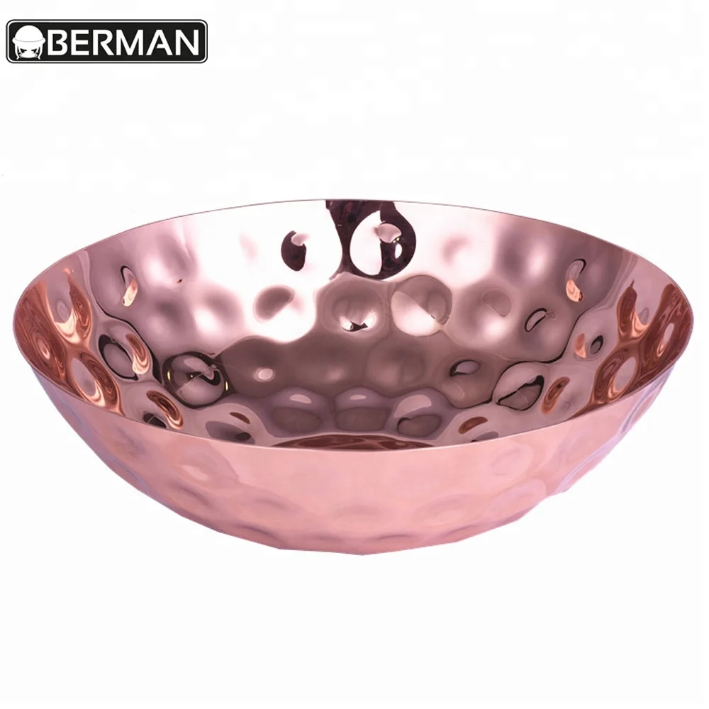 Restaurant equipment price list silver brass antique hammered metal gold plated fruit bowl
