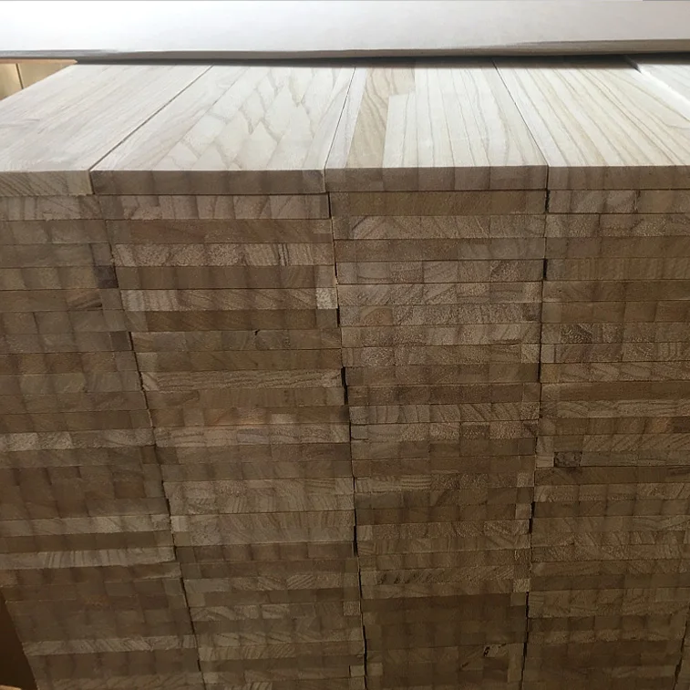 
High quality lightweight natural paulownia solid wood plank 
