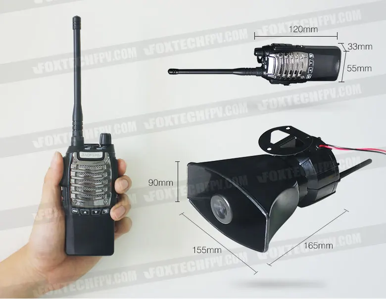 M1 Megaphone System for UAV Drone,  Wireless Loud-speaker Audio Amplifier For Rescue Drone