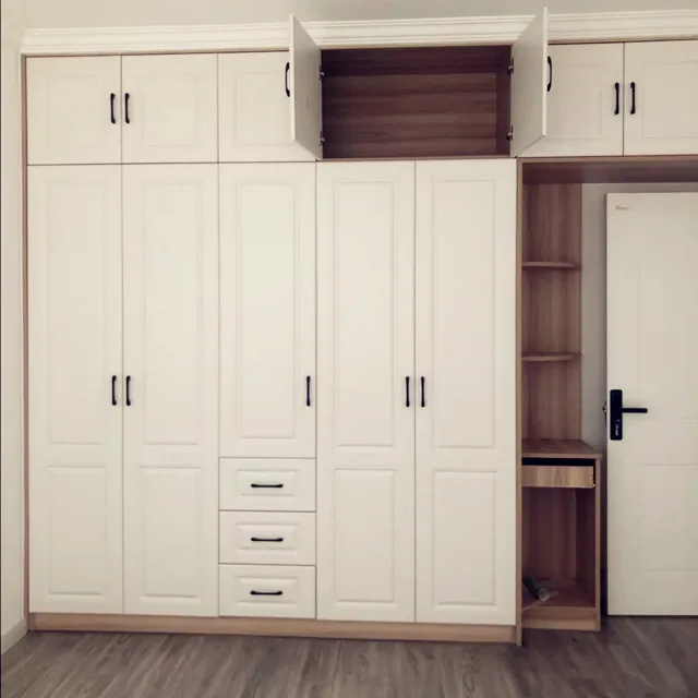 Современная Высококачественная панель Новый недорогой деревянный шкаф для спальни