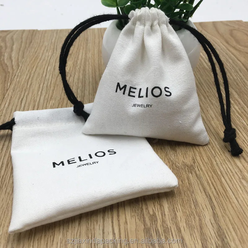 Cotton Jewelry Bag With Drawstring