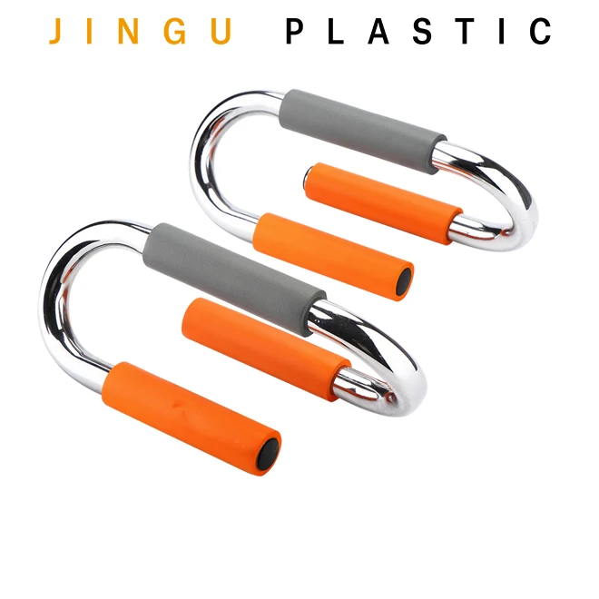 
S-Shaped Muscle Pushup Stands Steel Push up Bars Foam Handle Athletics Push-Up Bars with Foam Grips for Chest Workout 