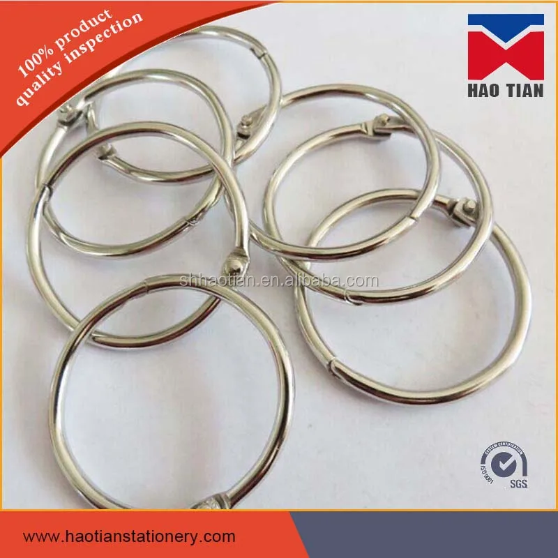 metal binding rings loose leaf binder rings small book ring 25mm