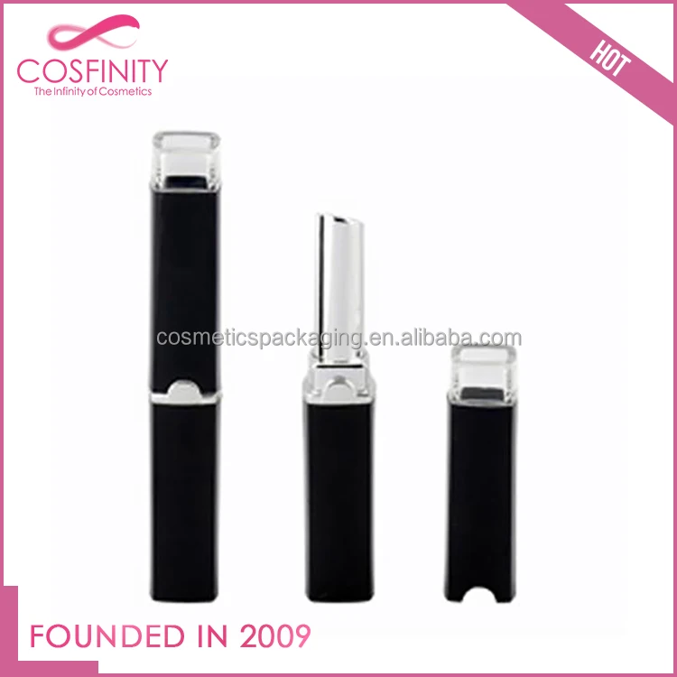 empty makeup bottle packaging luxury slim lipstick case colorful unique lip balm container