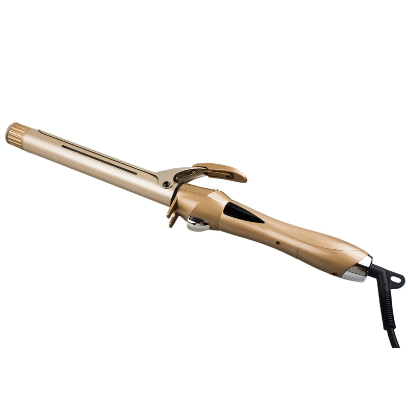 Customized Color Logo Infrared Keep Moisture Professional  Slim Barrel Fast PTC Heater LCD Display Electric Hair Curling Iron