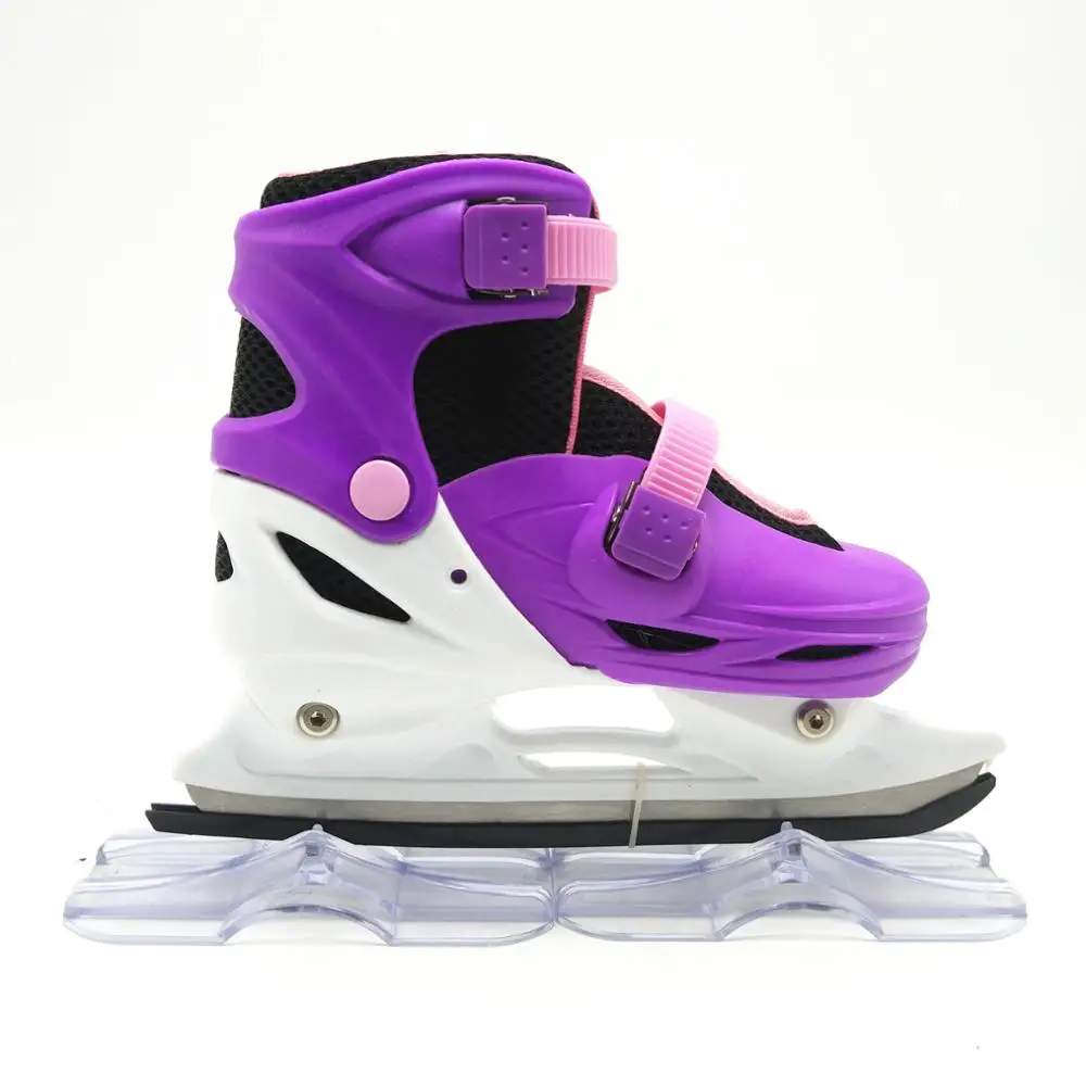 Happy star Adjustable ice skates,colorful wholesale ice skate shoes