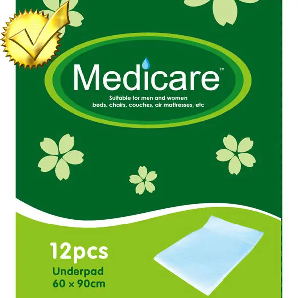 Custom Logo Wholesale Price 60x90cm Disposable Medical Underpad for Hospital Incontinence