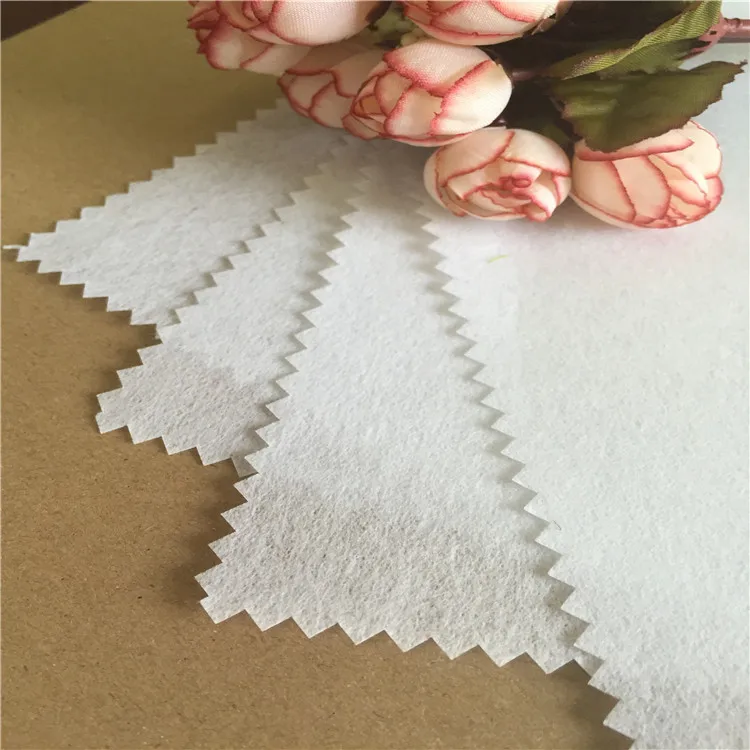 
100% polyester fusing Impregnating Nonwoven Interlining in China 