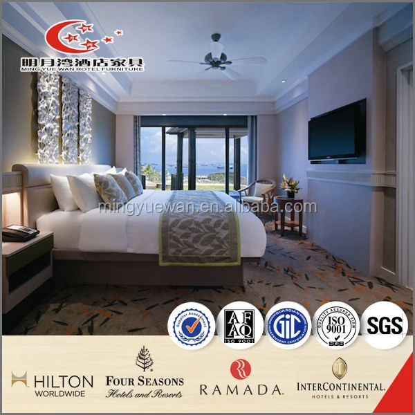 Renaissance style president suite furniture palace hotel royal luxurious bed room furniture sets beech timber wood furniture