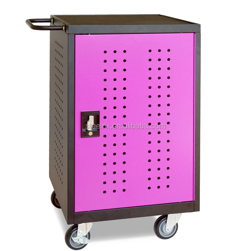 Tablet storage and charging cart for 30 devices BIFMA approved made in China