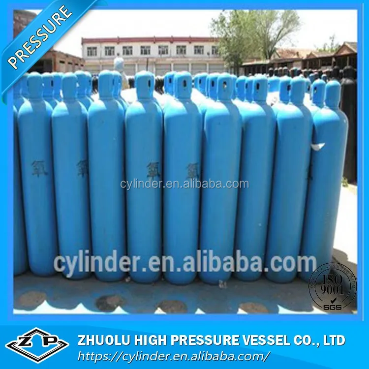 Кислородный баллон изготовлен из высококачественной стали для многократного сохранения кислорода для медицинского и промышленного использования
