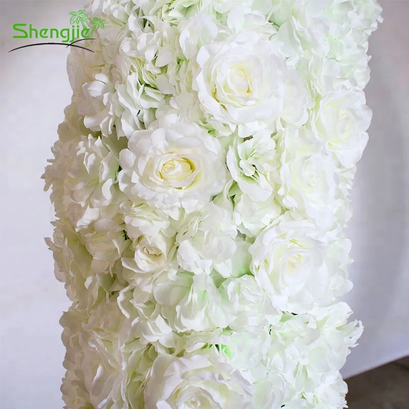 New design silk artificial round wedding flower arch decoration