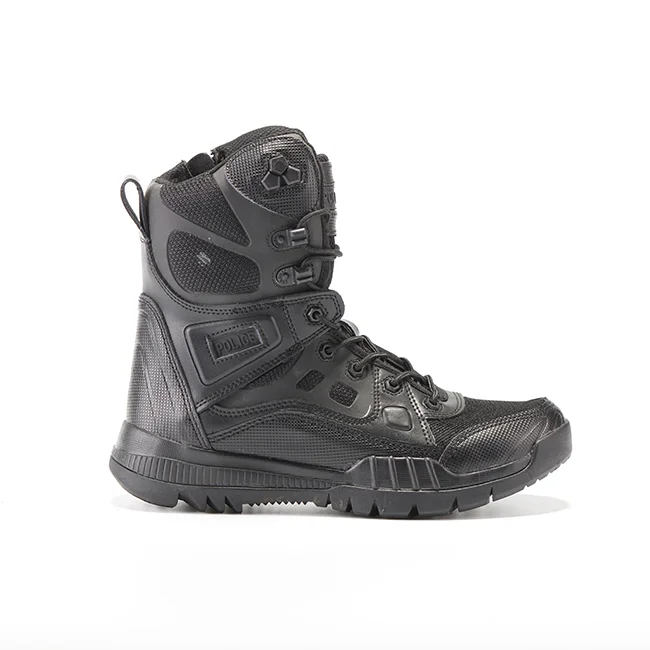 
Genuine Leather Army Military Boots With Enhanced Puncture Resistance Tactical Boots 