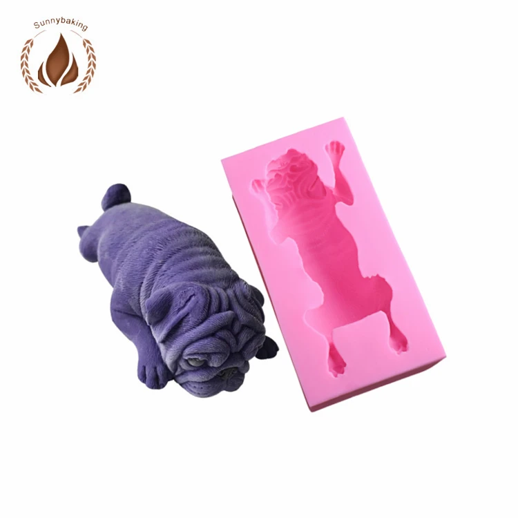 NEW Baking mold Sleepy Mini Corgi Dog Cat Rabbit Penguin Little Raccoon Shiba Inu Silicone Cake Mold Fondant Silicone Mold
