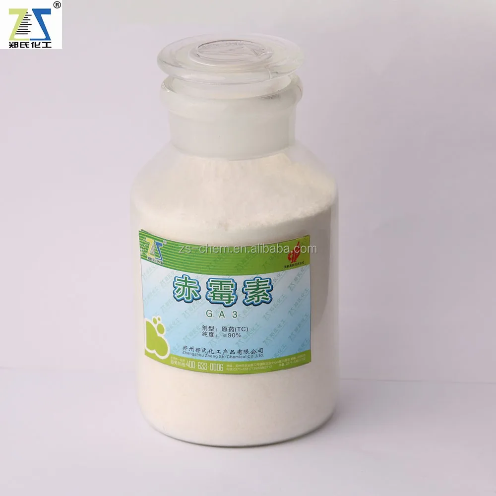 Factory price Gibberellic acid GA3 90% TC 40%SP 4%EC, plant growth fertilizer additive