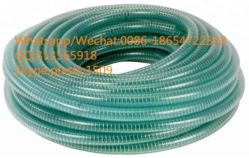 High Quality Transparent Clear Spring Hose PVC Steel Wire Reinforced PVC Thunder Hose