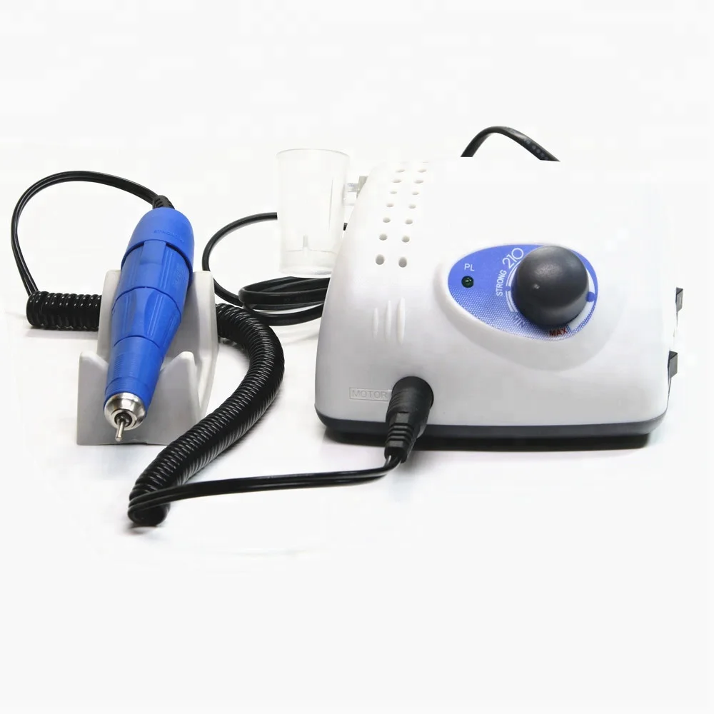 Electric Nail Drill Strong 210 Manicure Machine Pedicure Electric File Bits Nail Art Equipment